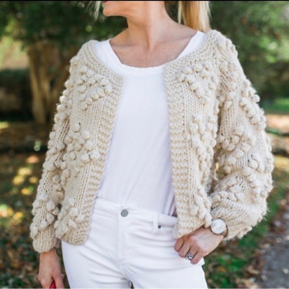 Chicwish Knit Your Love Cream Knit Sweater